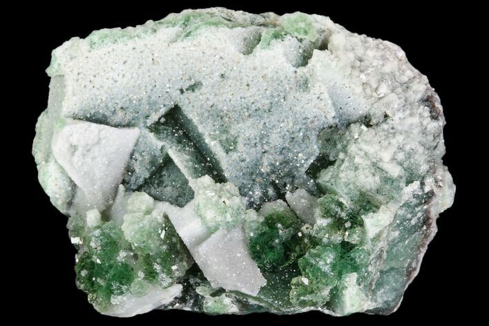 Green Fluorite & Druzy Quartz - Colorado #33375